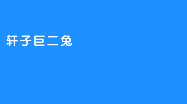 《轩子巨二兔：激励孩子做出真实的改变》